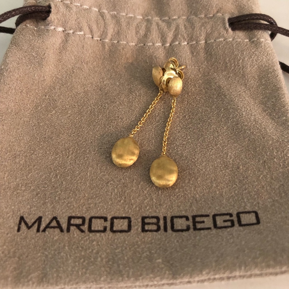 Marco Bicego Delicate Gold Teardrop Earrings